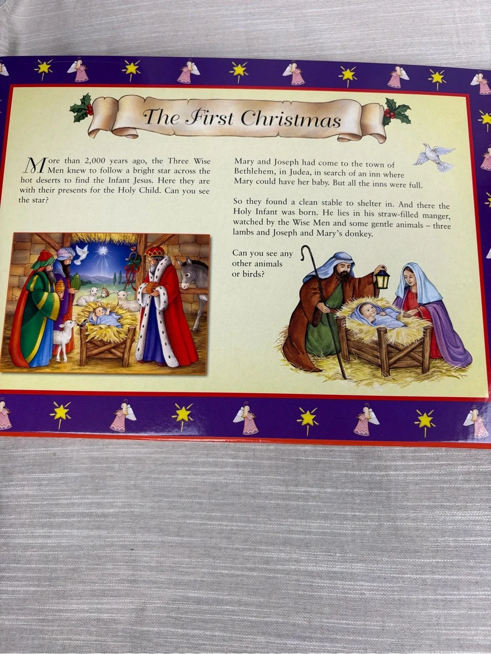 Christmas Jigsaw Book for Kids (Red, Blue) - Festive Bear Puzzle Set